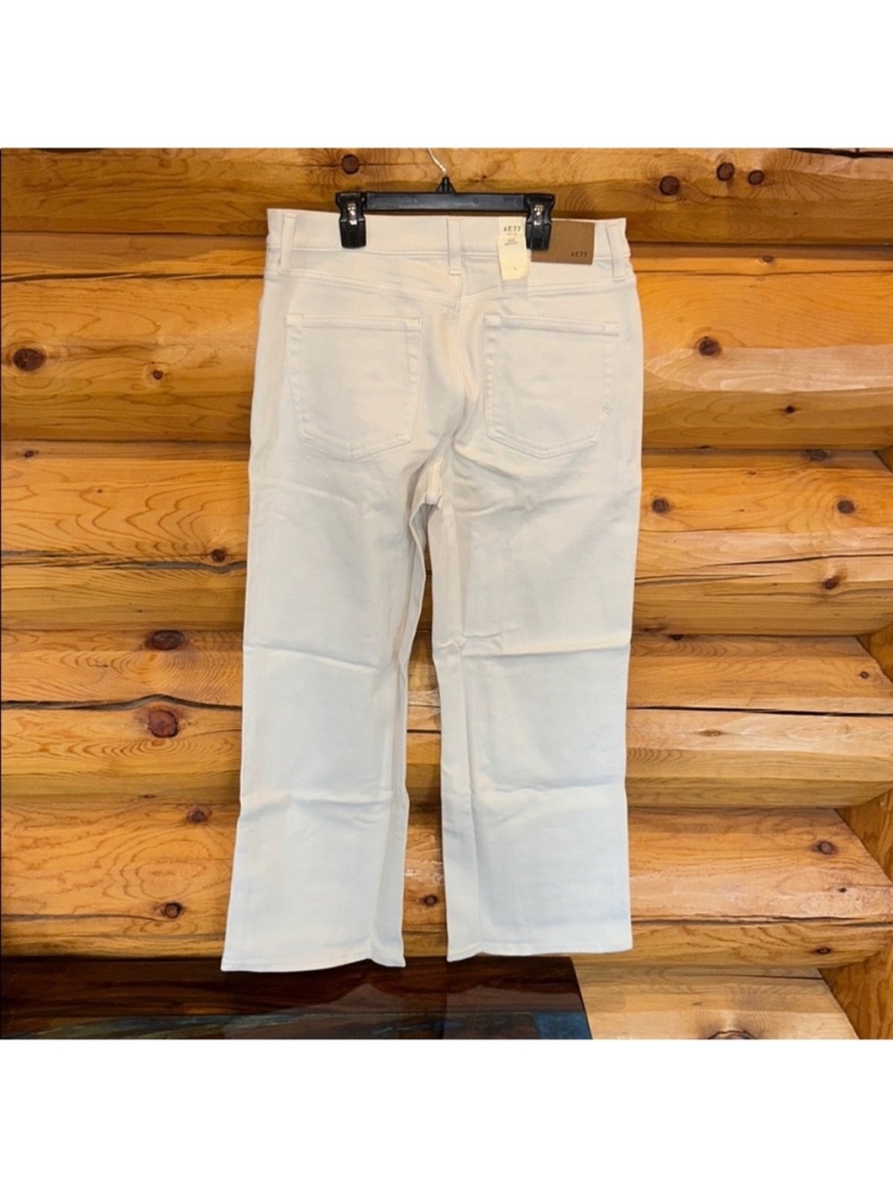 American Eagle NWT AE77 Premium Bootcut Crop Jeans Size 30 Regular in Stone - Picture 13 of 16
